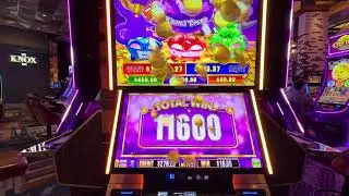 DOUBLE pop on whisker wheel slot machine