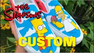 CUSTOM simpsons VANS (Tutorial!)