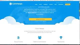 НОВИНКА!!! ЗАРАБОТОК БЕЗ ВЛОЖЕНИЙ FREE BONUS 10$ и МНОГО САТОШЕЙ BITCOIN НА COIN HEAPS