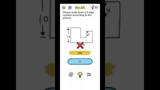 Brain Out Level 82 Puzzle - Please write down a 2 digit number according to the picture