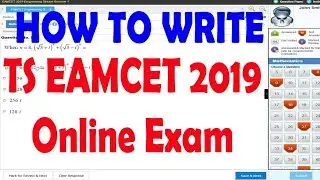 TS EAMCET 2019 | how to write TS EAMCET 2019  Online Exam