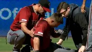 Jake Lamb exit the game after RBI double