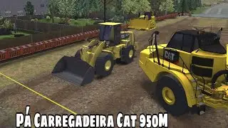 Pá Carregadeira Cat 950M Carregando Terra - Construction 3