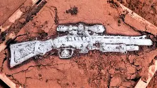 Casting Kar98 Sniper Rifle Using Aluminium Metal | Wonderful Casting Results