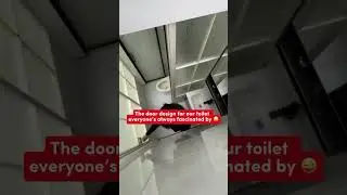 Revealing the door design to our toilet everyone is so fascinated by 👀