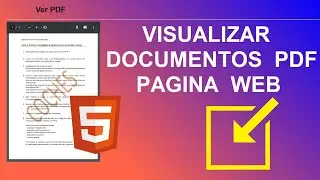 HOW TO VIEW A PDF DOCUMENT ON AN HTML WEB PAGE