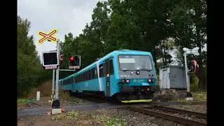 Železniční přejezd Žandov ČOV (15.10.2023)