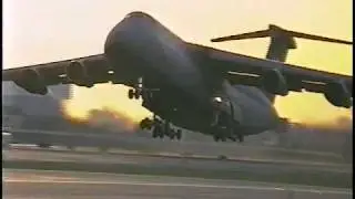 C5A Galaxy Takeoff JFK 13L LOUD !