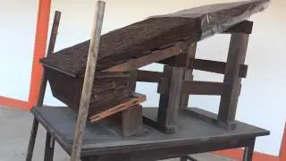 Japanese beautiful roof made of bark
