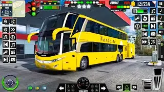US Bus Simulator: Coach Bus 3D || New Mexico Long Trip Bus Games 2023 || Bus Game