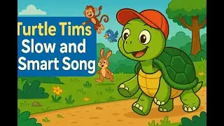 Turtle Tim&rsquo;s Slow and Smart Song 🐢 | Fun Kids Poem with Life Lesson & Animals | Educational Rhyme