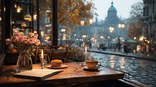 Sentimental Evening Jazz Cafe 🌇 Rooftop Terrace Views for Introspection