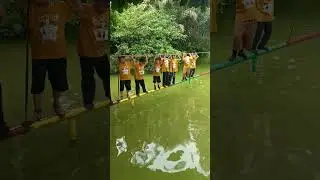 Outbound diatas air TkNegriXBekasi #youtube #shortsvideo #pelitadesa #bogor #outbound