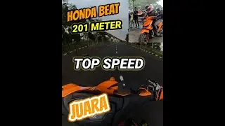 CEK TOP SPEED HONDA BEAT 130 CC // BULLSKA SI VIRAL ASAL KOTA BANDUNG #shorts #SHORTVIDEO #hondabeat