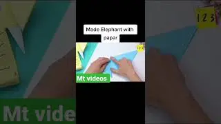 Make paper Elephant in easy way #subscribetomychannel #learn #andentertainment #madiha tanveer#6475