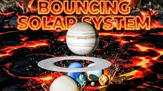 Bouncing Solar System | 3D Animation #space #solarsystem 