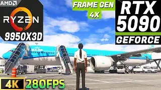 MSFS 2024 - RTX 5090 + 9950X3D | 4K-ULTRA Graphics(MFG 4X) | Taiwan to HongKong | B787-10 Dreamliner
