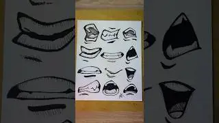 How to draw Anime Mouths 7 #anime #art #drawing #ink #draw #mouths #sketch #art #artist