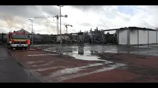 Hohen Neuendorf: Nach dem Brand auf dem Lidl-Gewerbehof