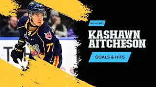 All Hits & Goals by KASHAWN AITCHESON | 2025 NHL Draft