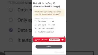 Xenea Wallet Quiz Answers Today | 15 September 2025 | Xenea Daily Quiz Solutions | Earn Rewards Fast