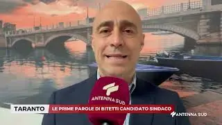12 MARZO 2025   TARANTO   LE PRIME PAROLE DI BITETTI CANDIDATO SINDACO