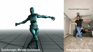 #quickmagic AI Video Mocap Dance Example