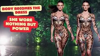 Bare Instinct Animal Couture - The Art of Fashion Without Fabric on the Wildest Runway #bodyarts