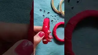 Fabric bangles making idea ✨#shorts #diy #bangles #handmade #youtubeshorts
