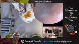 Selbstgemachte Pasta mit Rucola-Walnuss Pesto von Mr Fareezy