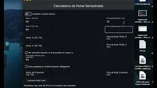 Calculadora de notas FLET APP python con codigo
