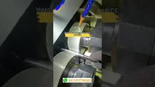 Motor shaft straight knurling machine