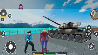 Spider Robot Rope Hero At Miami City #1 - Android Gameplay