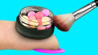 9 DIY Weird Makeup Ideas / Miniature And Giant Makeup