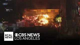 Hand sanitizer fire in South LA burns throughout Thursday