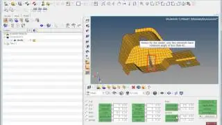 Shell mesh quality - checking editing with HyperMesh
