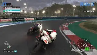 RIDE 5-PS5-Blue Wave Arena Long Course Race #2-JT Pushing Yamaha TZR 250-R 2 Stroke Hard In The Rain