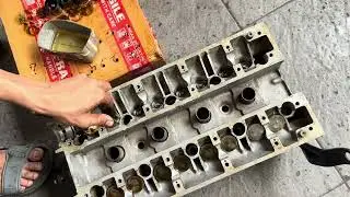 Bent valve, car stalled
