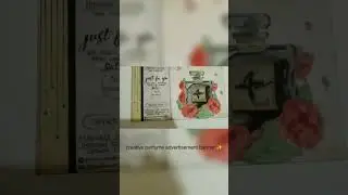 How to draw creative perfume banner || #arabianmushq #subscribe #interiordesign #displaydesign