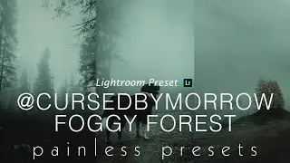 @CURSEDBYMORROW Inspired - Foggy Forest - Lightroom Mobile Preset DNG | Free Download | Tutorial