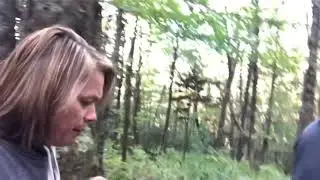 Hiking with wild ponies