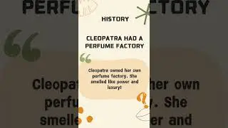 Cleopatra&rsquo;s Personal Perfume Factory #Cleopatra