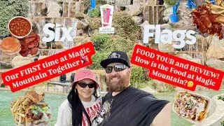 Обзор еды в Six Flags Magic Mountain + наше первое приключение!