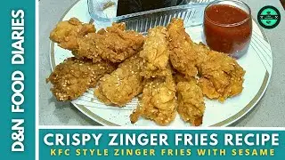 Crispy Zinger Fries Recipe By D&N Food Diaries | How To Make Crispy French Fries With Sesame Recipe