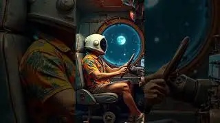 Retro Space Vibes 🌌 | Astronaut Journey in 80s Sci-Fi Style | VIBESIUM #AI