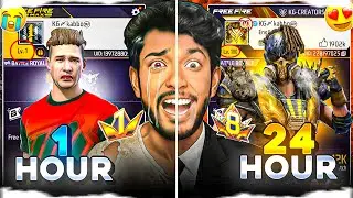 I Transform Itz Kabbo NOOB I'D into PRIME 8 LvL I'D in 24 HOUR 😱- FREE FIRE 🔥