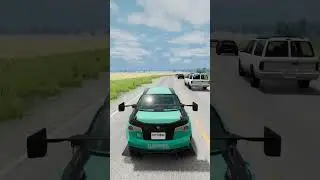 1000 KM/H GREEN CAR vs TRAFFIC! 😱 Highway Crash Test - BeamNG.drive #BeamNG