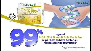 BiO-LiFE A.B. Adult Gold Pre & Pro - Synbiotic for adult's digestive health