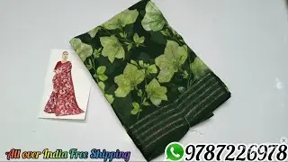 😍Новый каталог мягких сари из жоржета с изысканной золотой каймой🥳❤❤Бесплатная доставка#тренды#са...