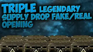 TRIPLE LEGENDARY SUPPLY DROP OPENING REACTION!! AK47 Grave Digger, M16 War Pig, CEL-3 Infected (AW)